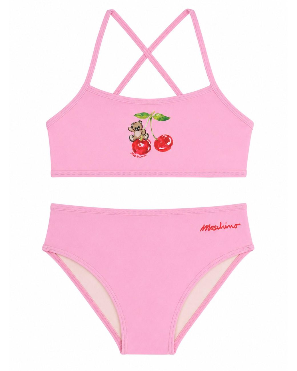 Moschino Pink Bikini Con Stampa