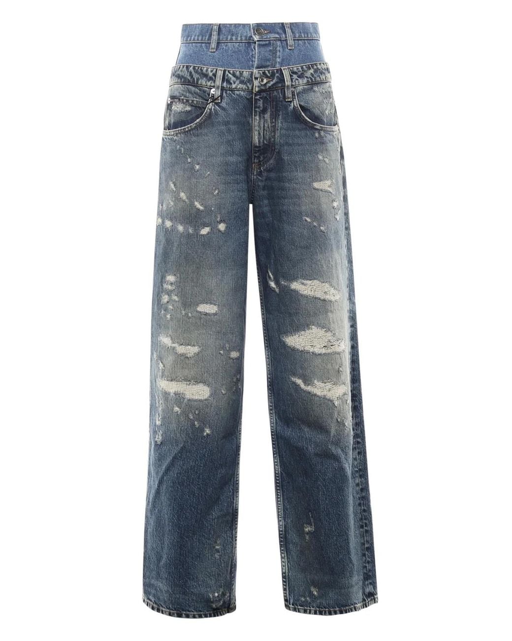 Dolce & Gabbana Blue Double-Waist Jeans