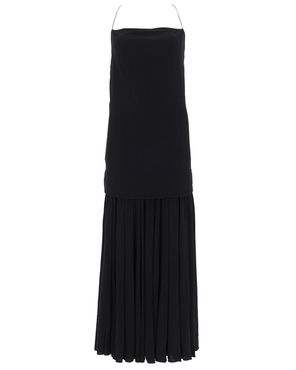 Jacquemus Black Elegant Long Dress For