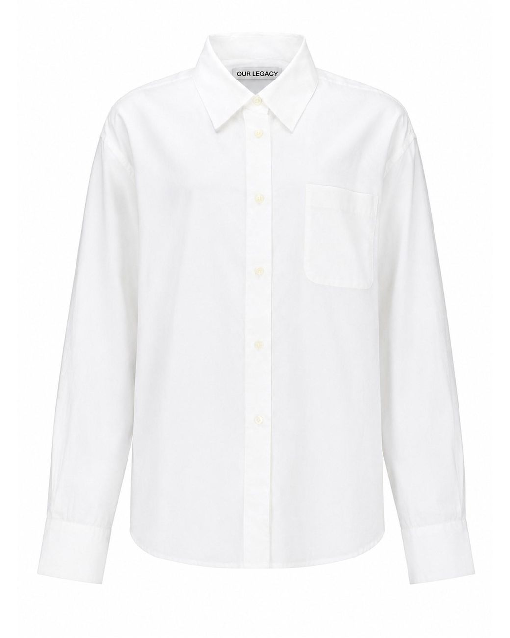 Our Legacy White Cotton Button-Up Shirt