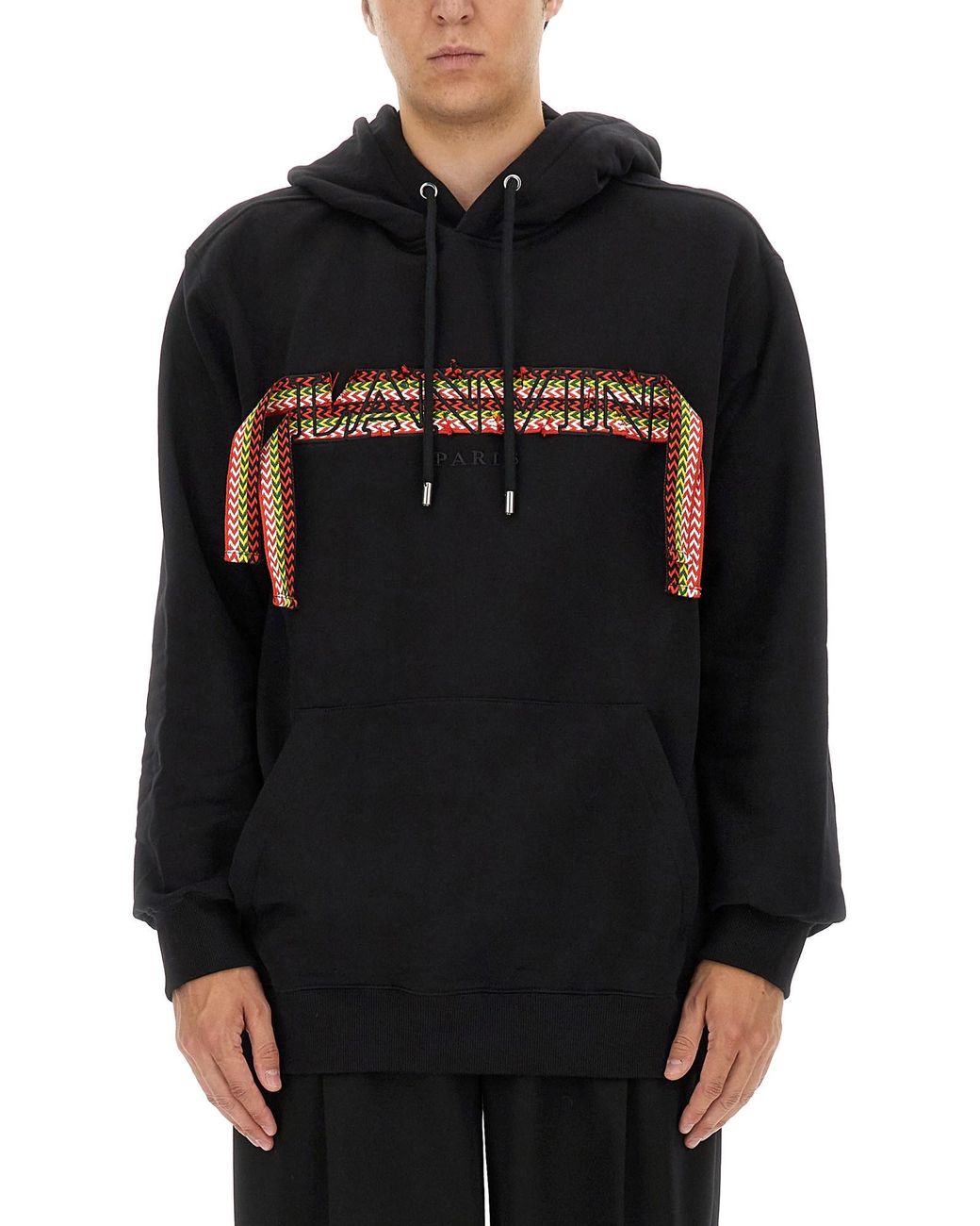 Lanvin Black Oversized Sweatshirt for men