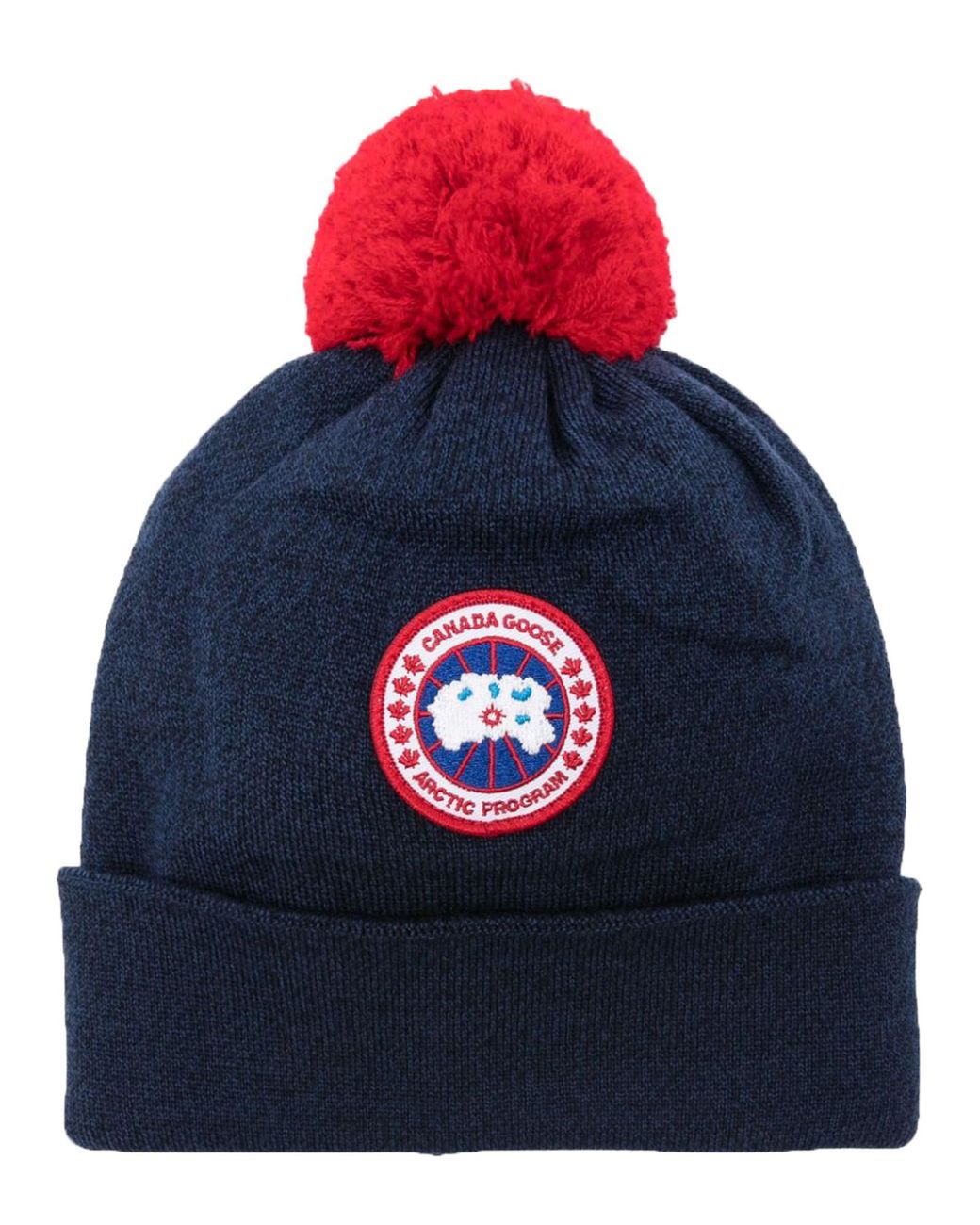 Pom Toque di Canada Goose in Blue