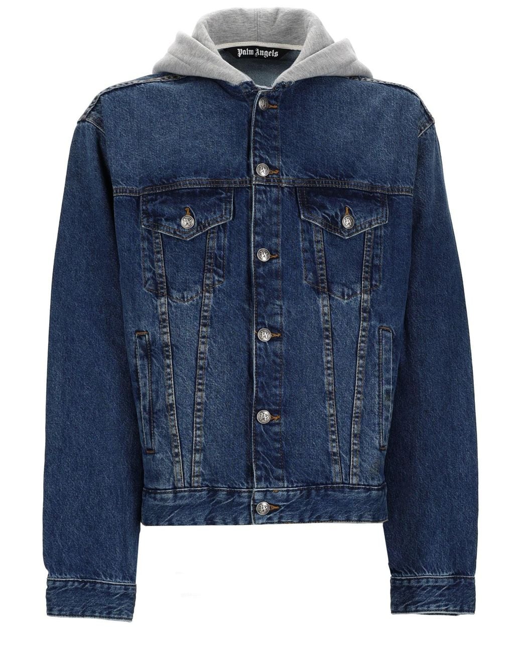 Palm Angels Blue Giacca for men