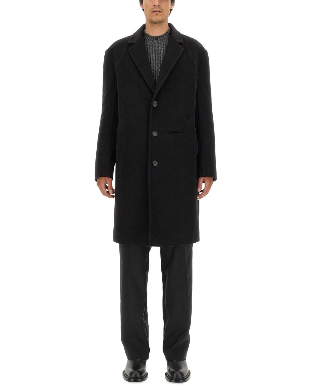 McQueen Black Single-Breasted Jacket It) for men