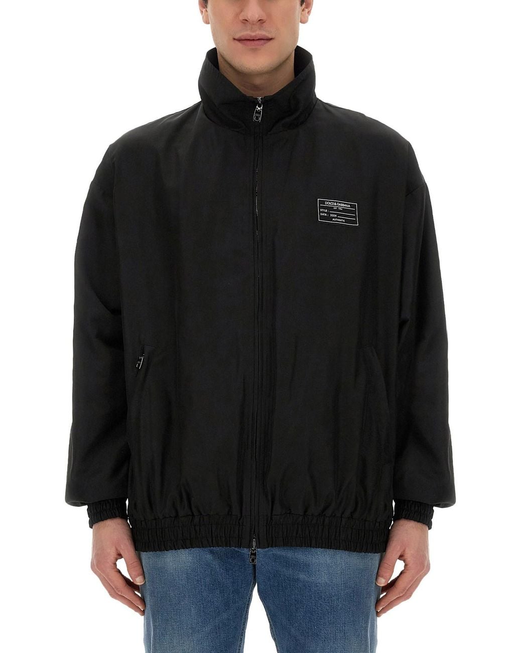 Dolce & Gabbana Black Hooded Jacket for men