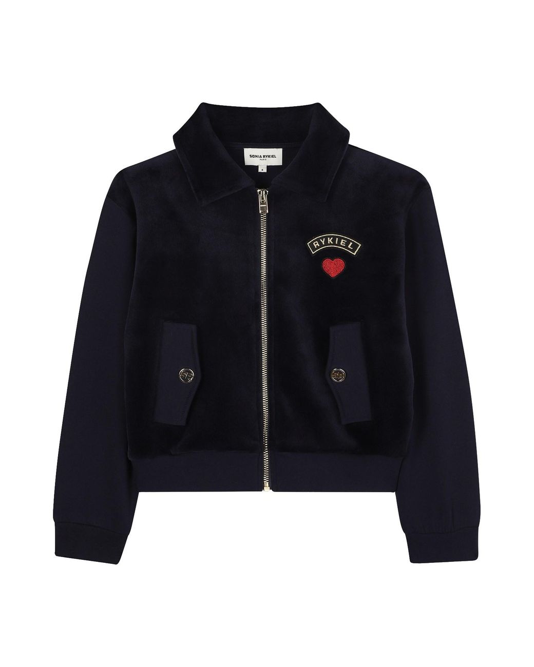 Sonia Rykiel Blue Cardigan With "Heart" Logo