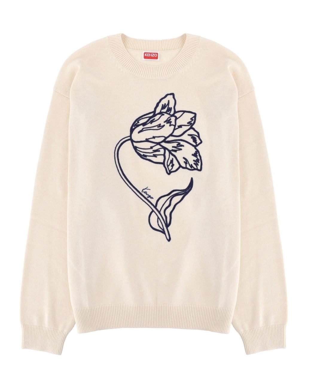 KENZO Natural Maglia Tulip" for men