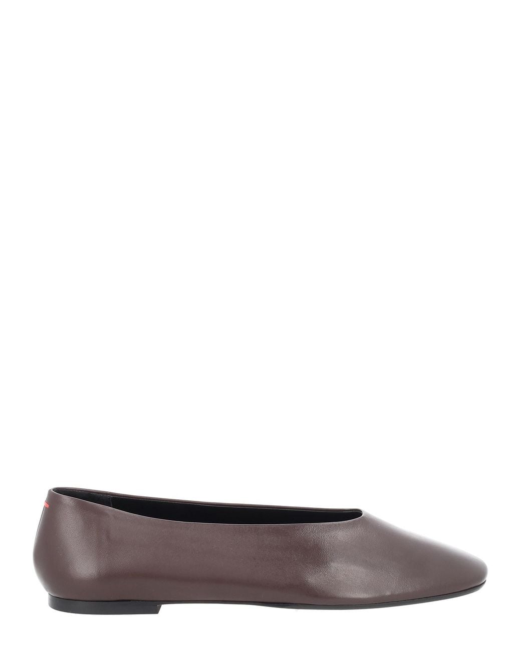 Aeyde Brown Ballerina "Kirsten" A Punta Tonda