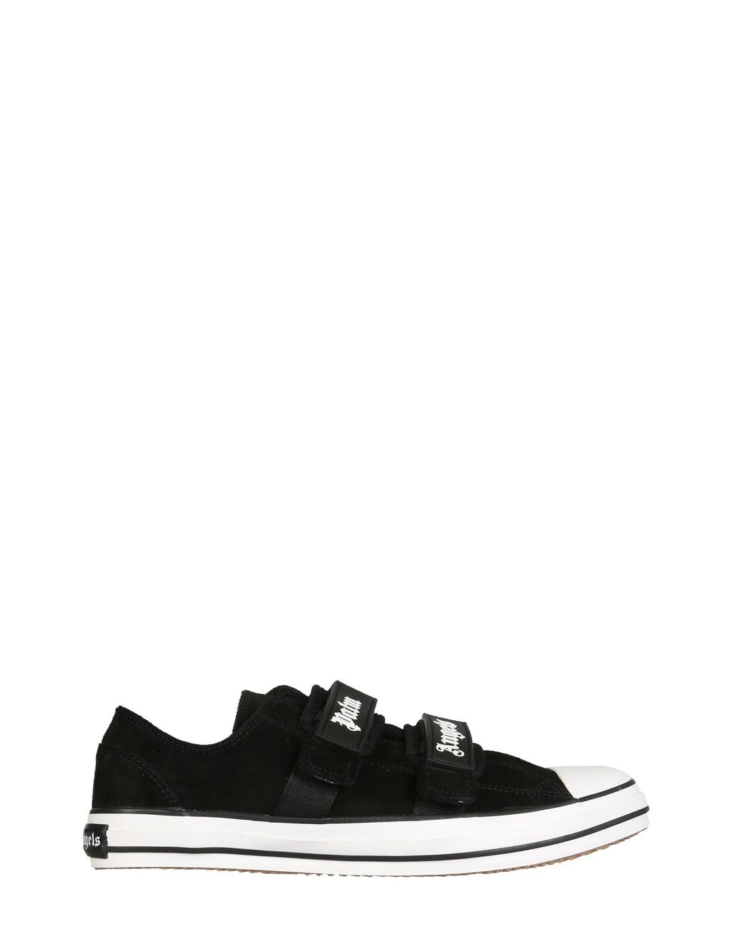 palm angels black logo vulcanized sneakers