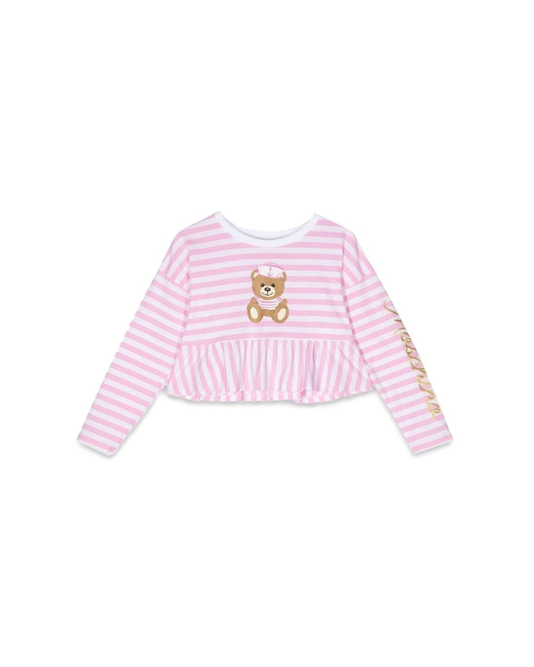 Moschino Pink Ml Striped T Shirt