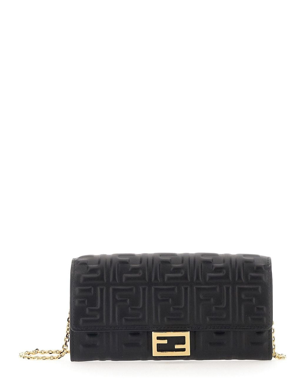 Fendi Gray Continental "Baguette" Wallet