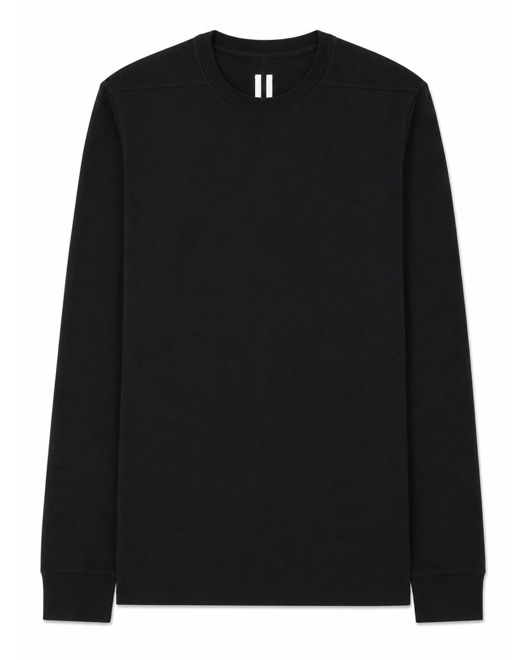 Rick Owens Black T-Shirt "Level Ls T" for men