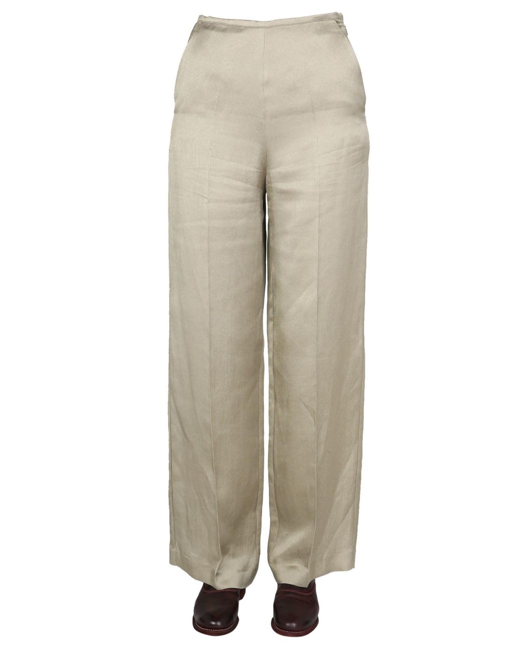 Alysi Natural Satin Trousers
