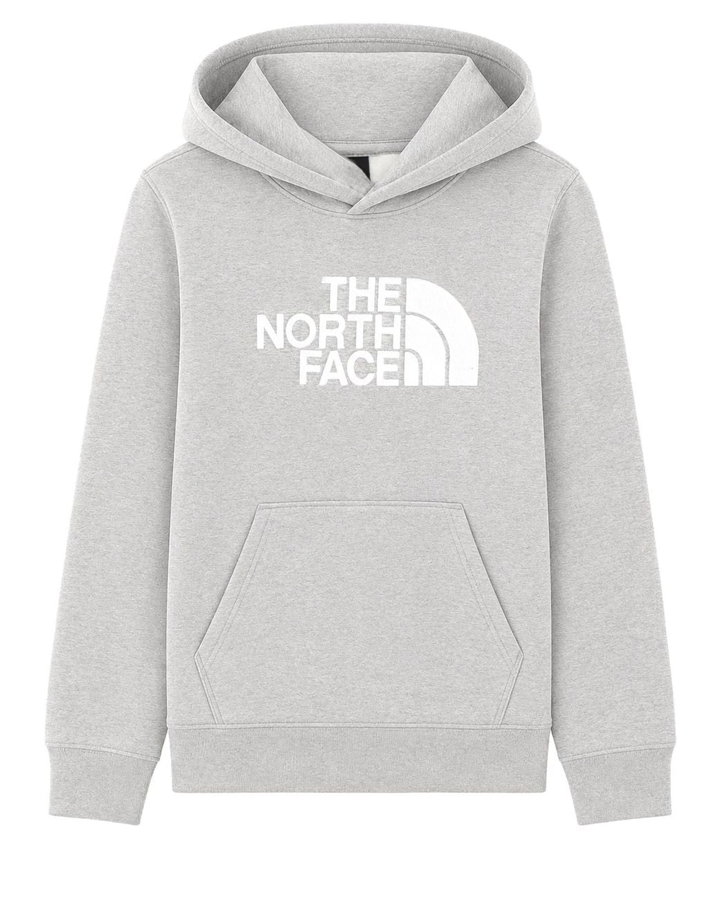 The North Face Gray Felpa Con Cappuccio Tnf Essential Drew Peak
