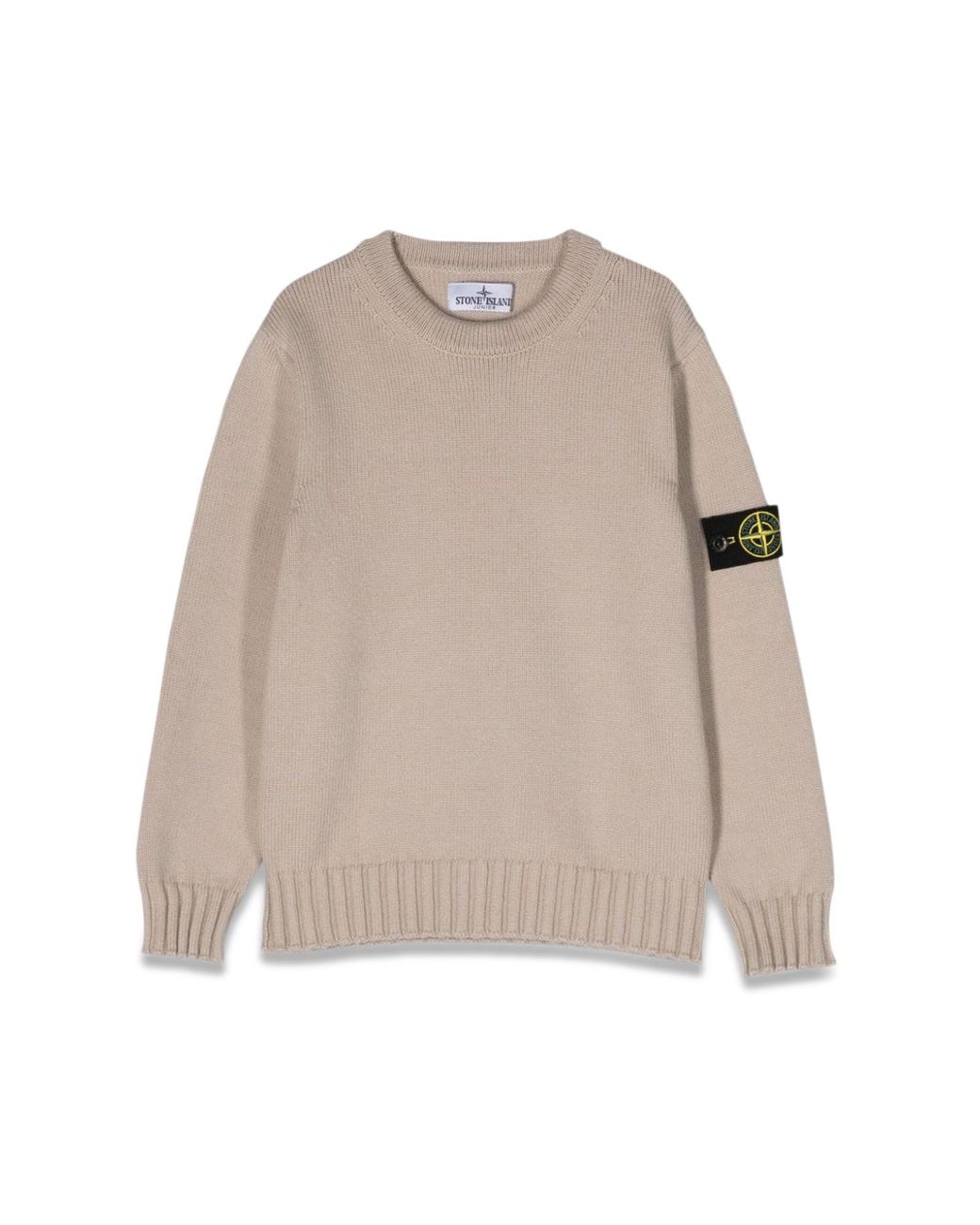 Pull Girocollo di Stone Island in Natural