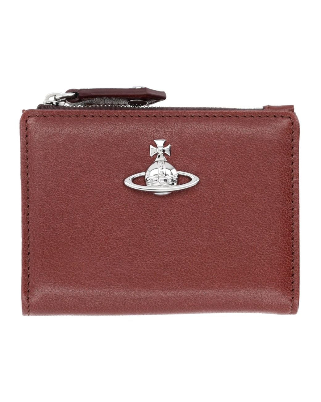 Vivienne Westwood Red Portacarte Slim Con Orb