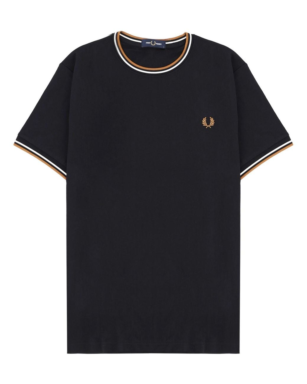 Fred Perry Black T-Shirt With Logo for men
