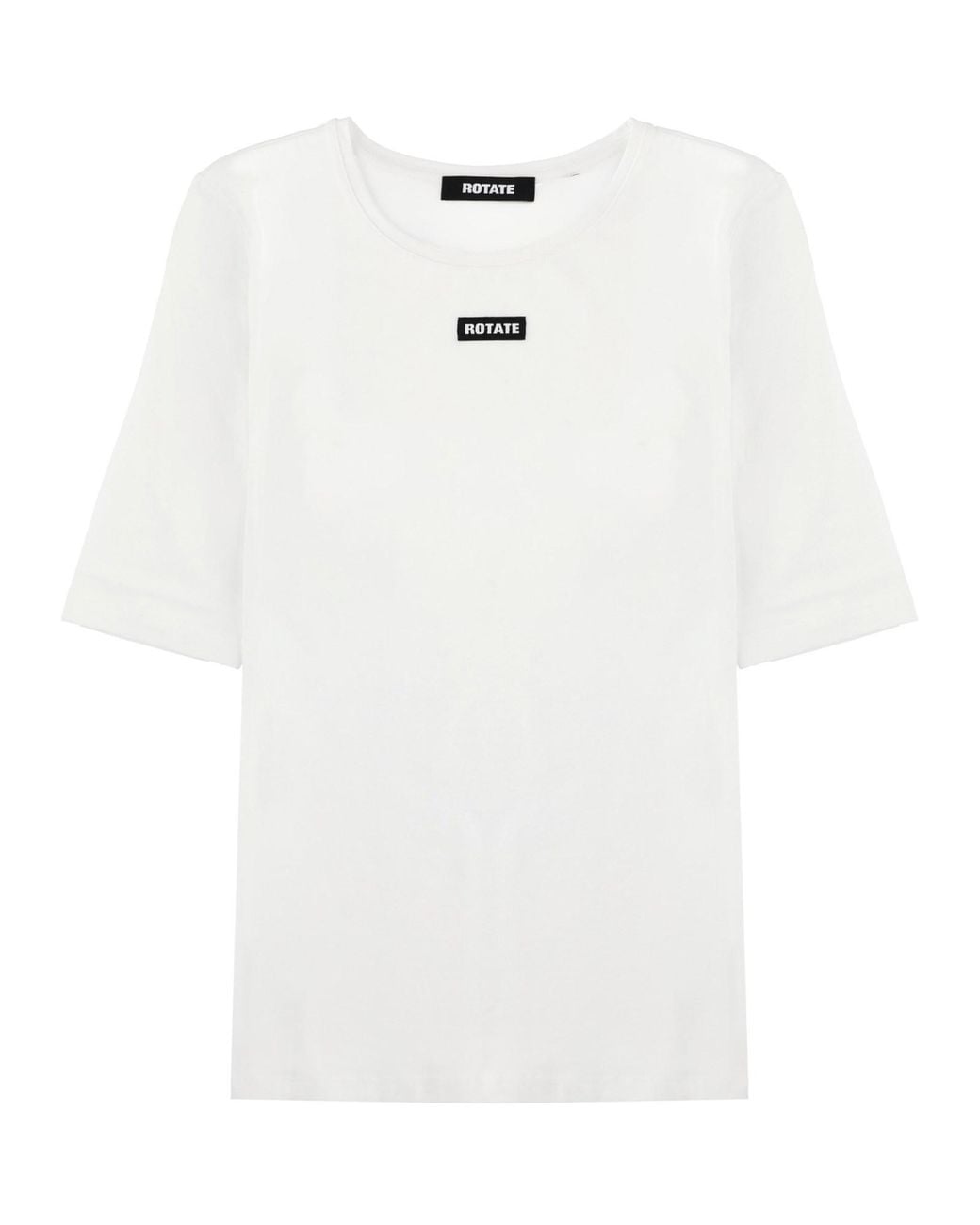 ROTATE BIRGER CHRISTENSEN White T-Shirt Slim Fit