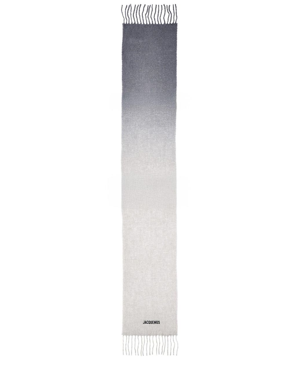 Jacquemus White Alpaca Wool Infinity Scarf