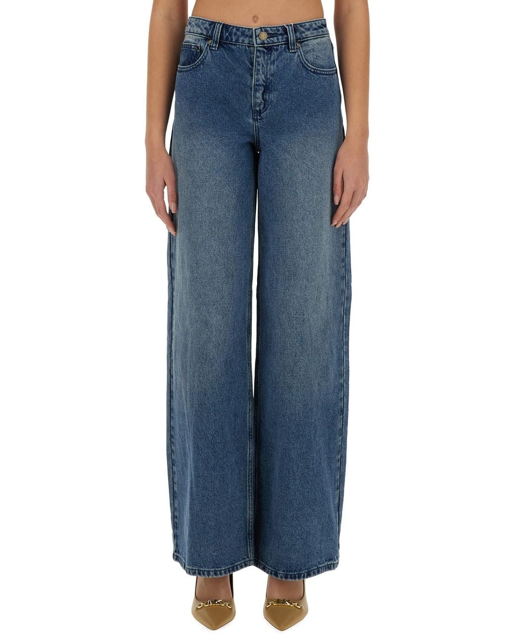 MICHAEL Michael Kors Blue Wide-Leg Jeans