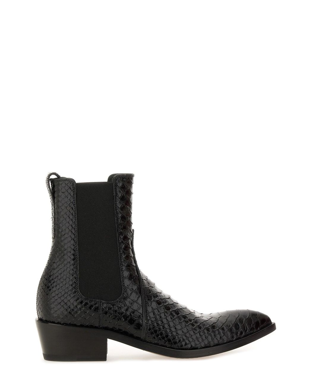 Tom Ford Black Leather Chelsea Boots