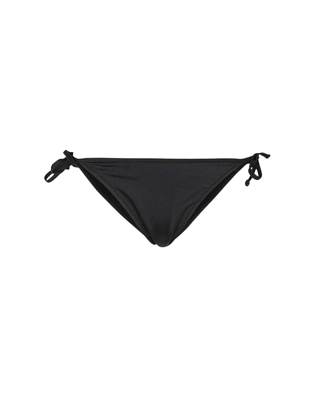 DIESEL Black Solid Bikini Bottom Swimwear