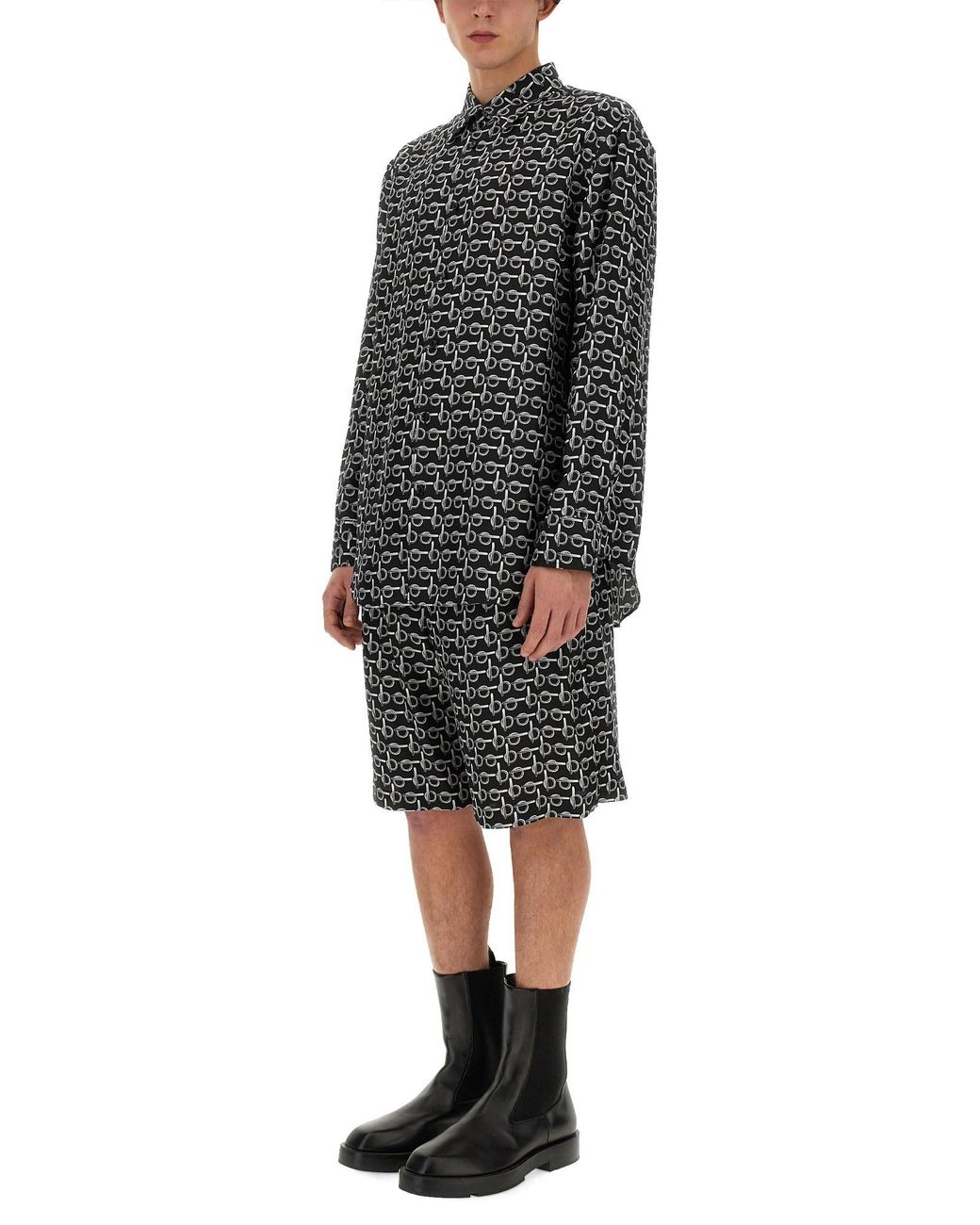 Camicia "B" di Burberry in Black da Uomo