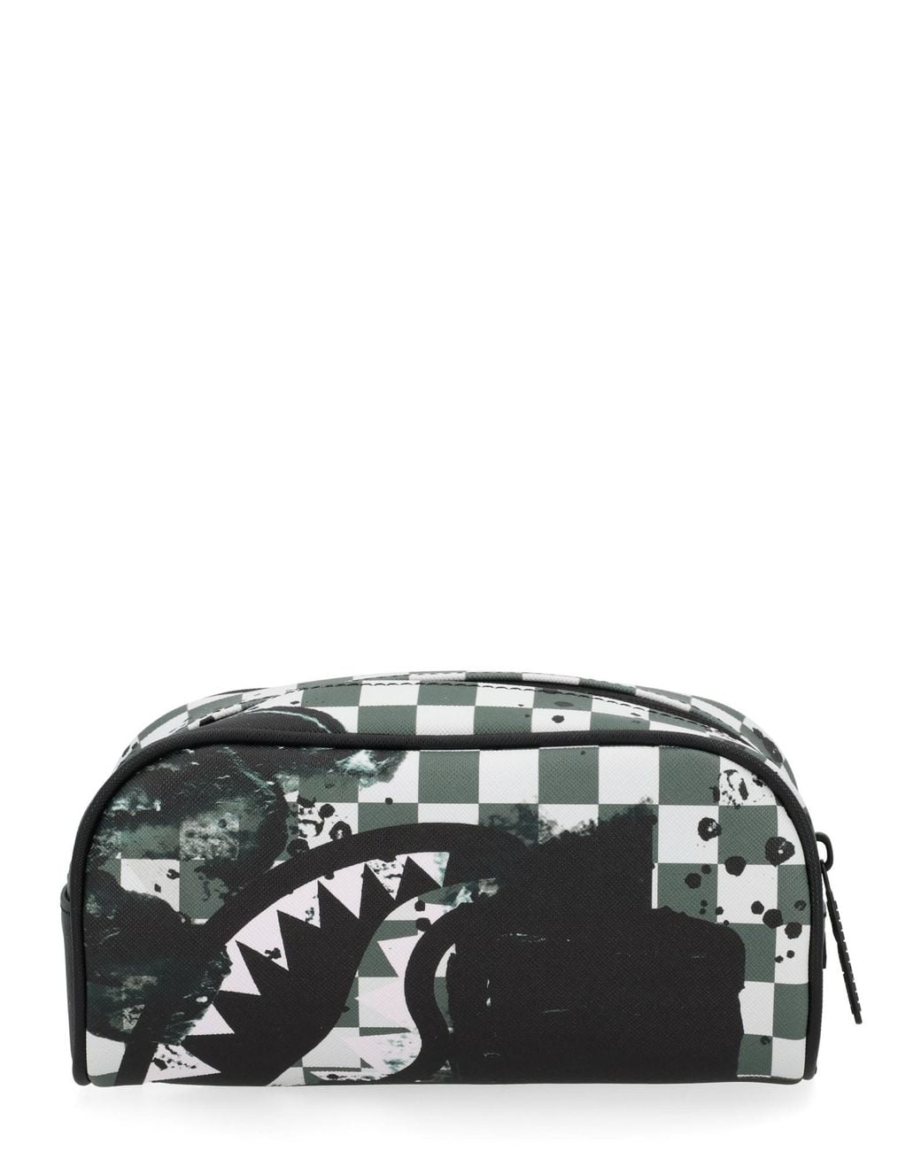 Sprayground Black Astuccio Painted Over Check