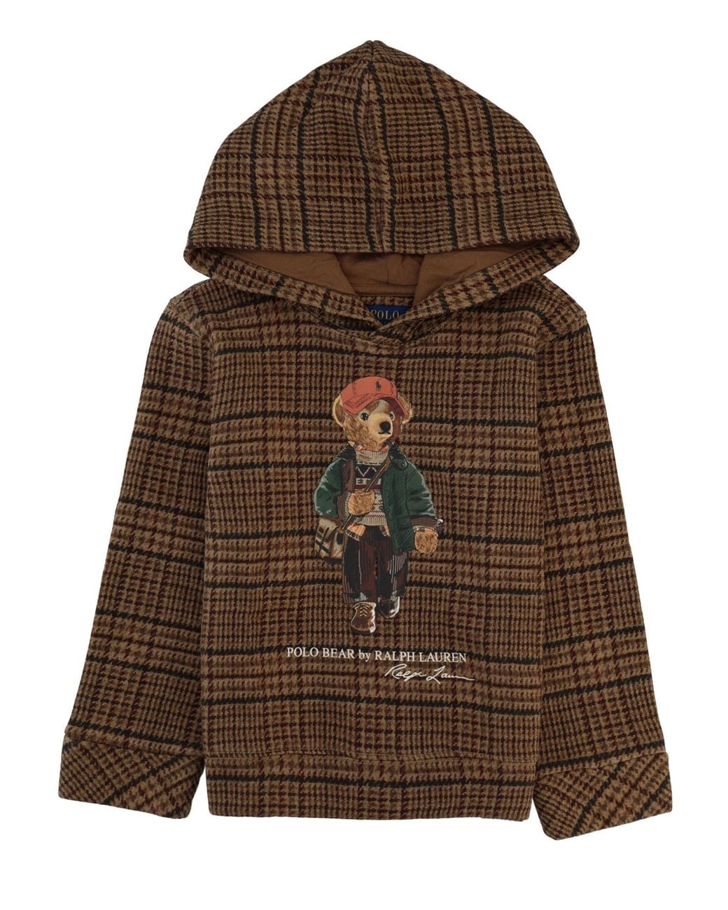 Polo Ralph Lauren Brown Felpa Con Cappuccio
