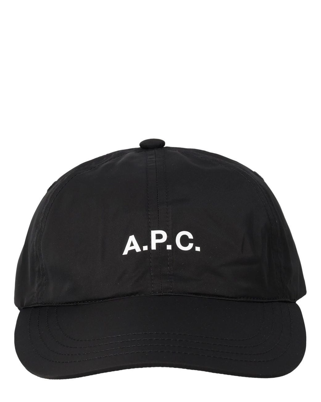 A.P.C. Black Logo Baseball Hat for men