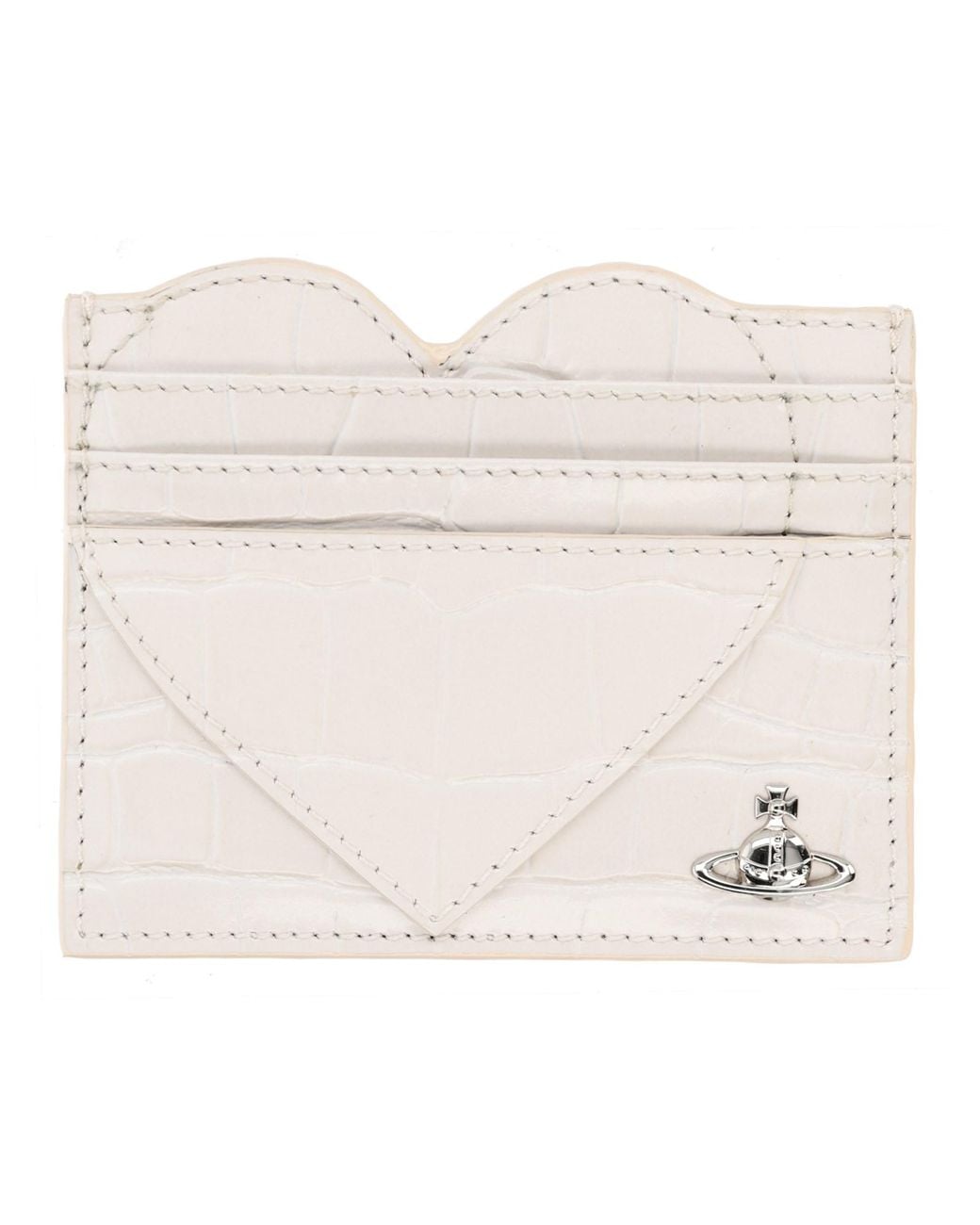 Vivienne Westwood Natural Portacarte "Heart" Con Orb