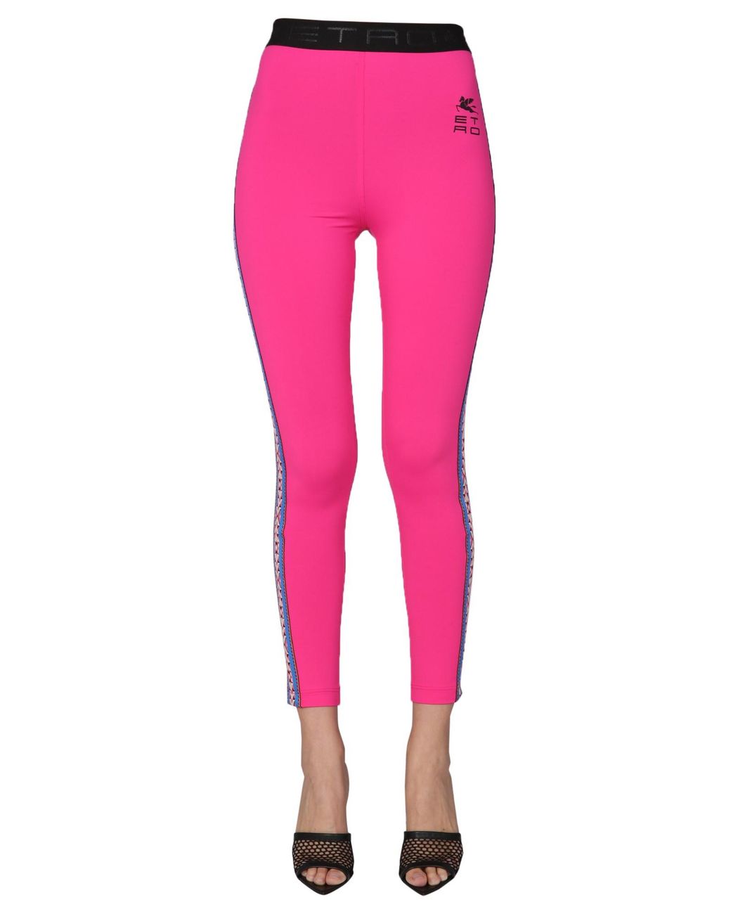 Etro Pink Leggings With Logo