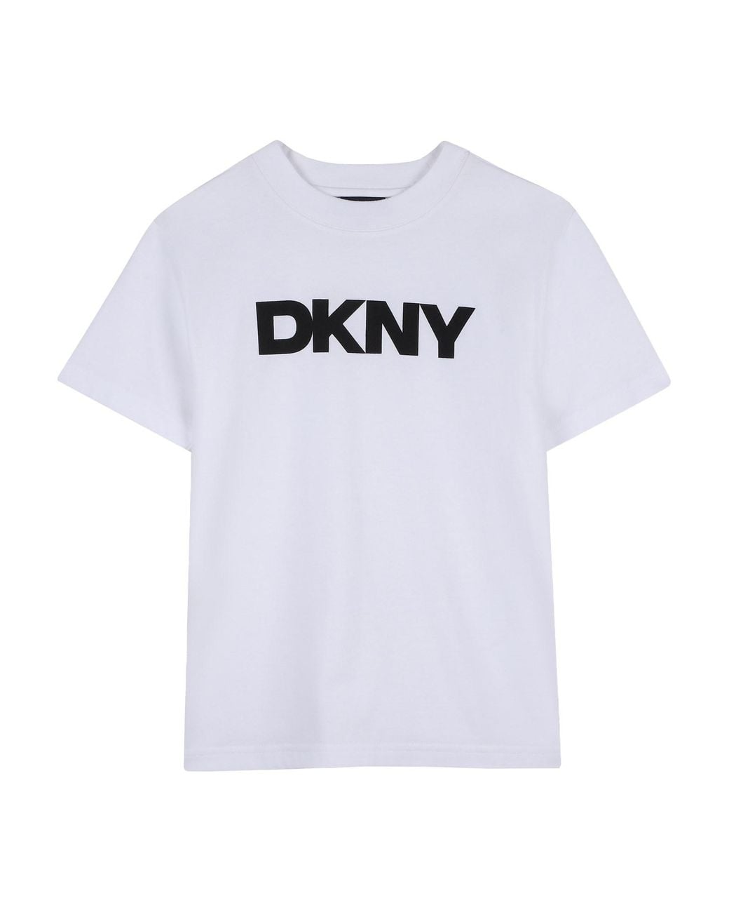 DKNY White T-Shirt Con Stampa Logo