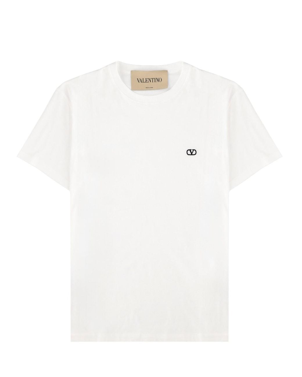 Valentino White T-Shirt "V-Logo" for men