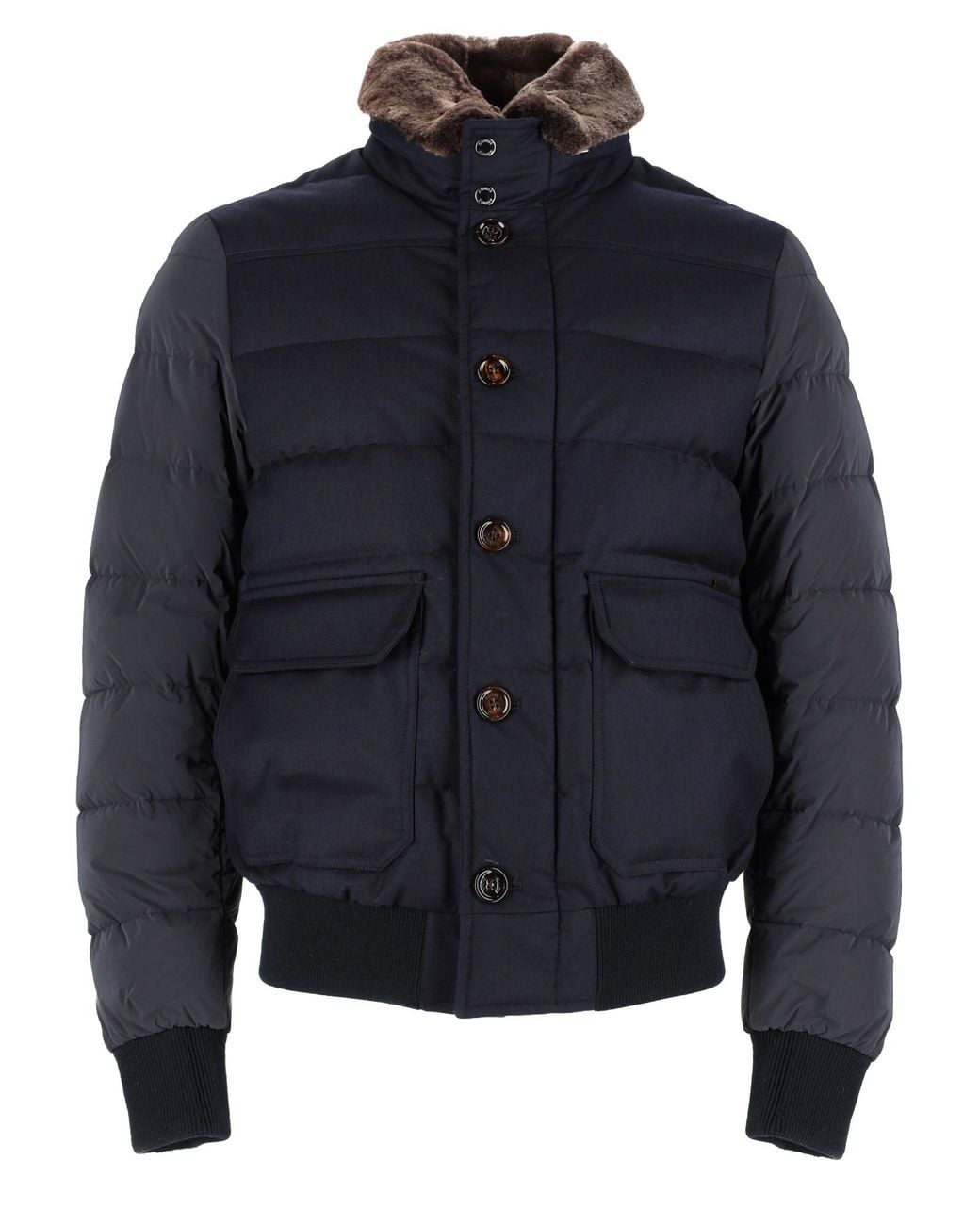 Moorer Blue Giubbotto Imbottito "Fantoni" for men