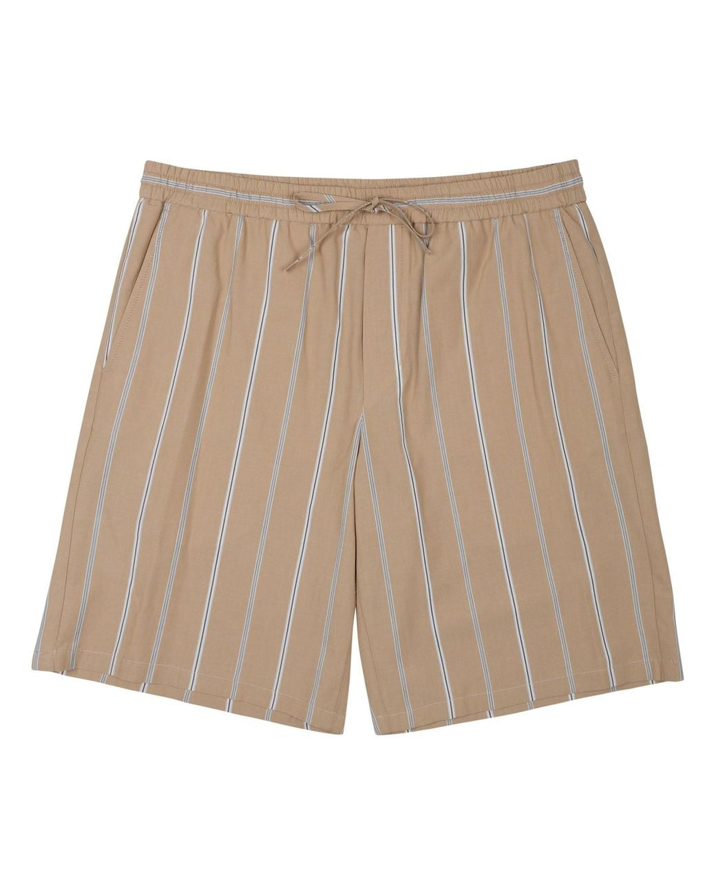 Paolo Pecora Natural Bermuda Con Cintura Elastica for men