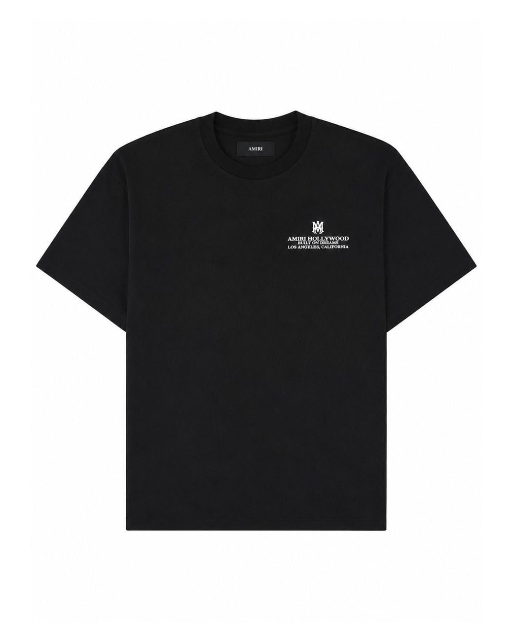 Amiri Black T-Shirt "Built On Dreams" for men