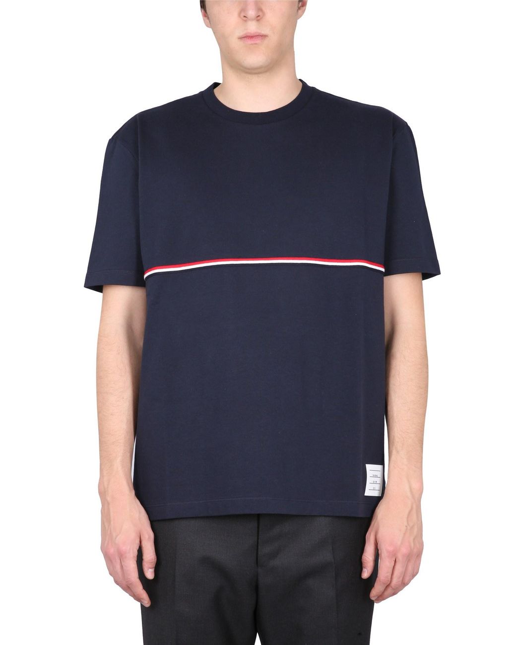 Thom Browne Blue T-Shirt Rwb for men