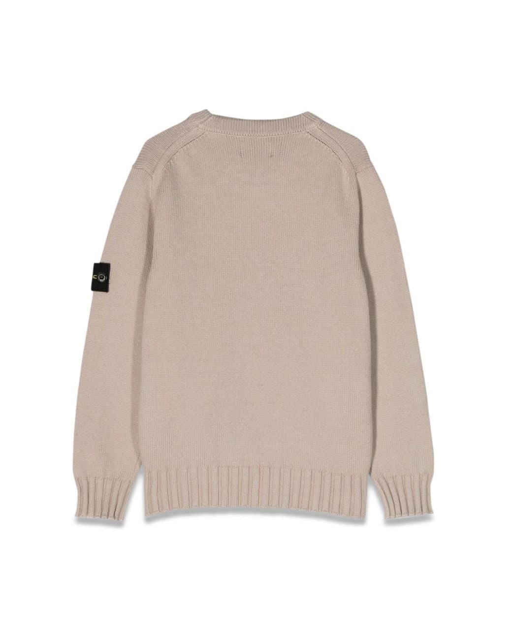 Pull Girocollo di Stone Island in Natural