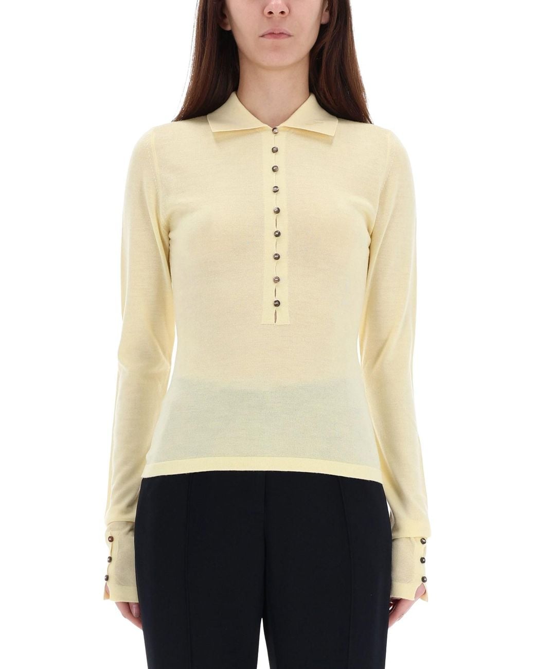 Jacquemus Natural Light Wool Polo