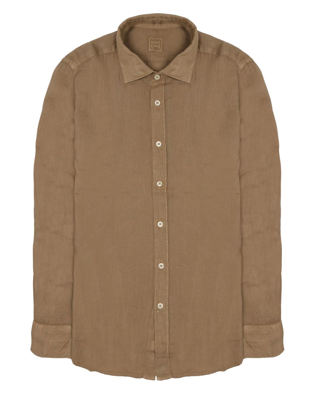 120% Lino Brown Camicia for men