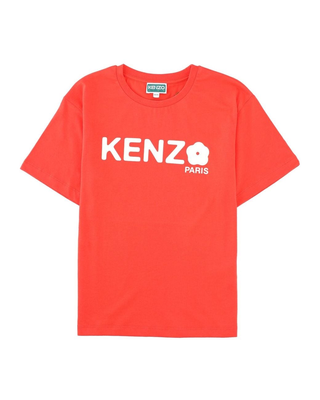 KENZO Red T-Shirt Con Stampa Logo