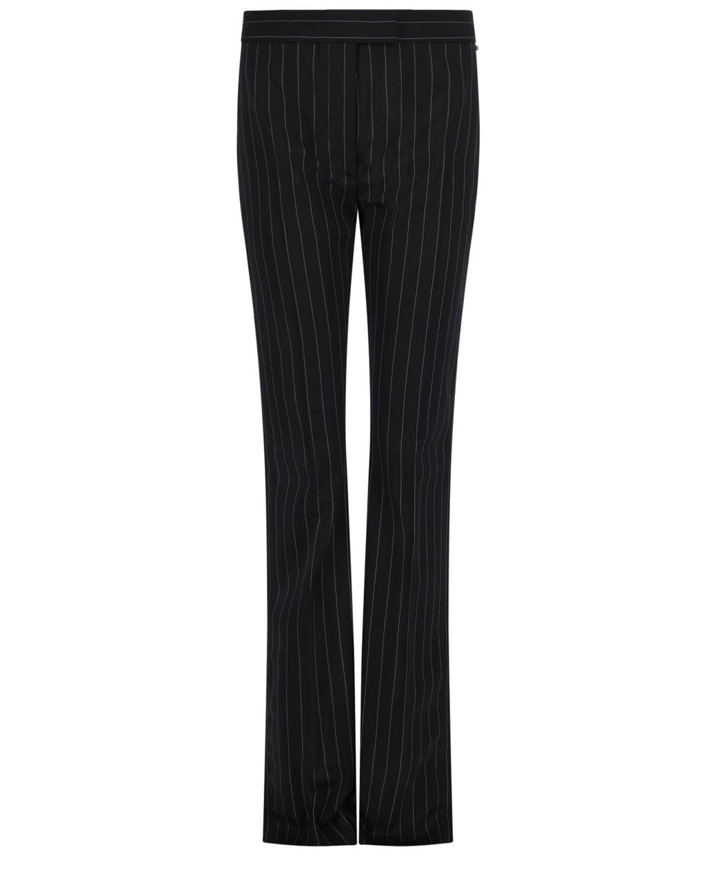 Sportmax Black Pantalone Slim Flare