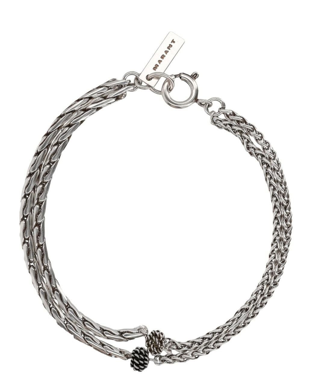 Isabel Marant Metallic Bracciale "Gb" for men