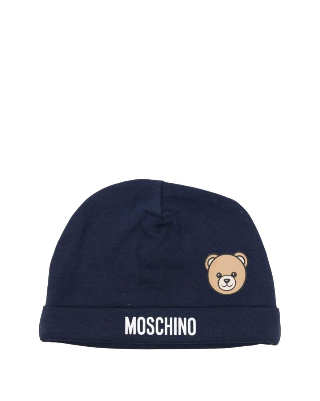 Moschino Blue "Bear" Logo Hat