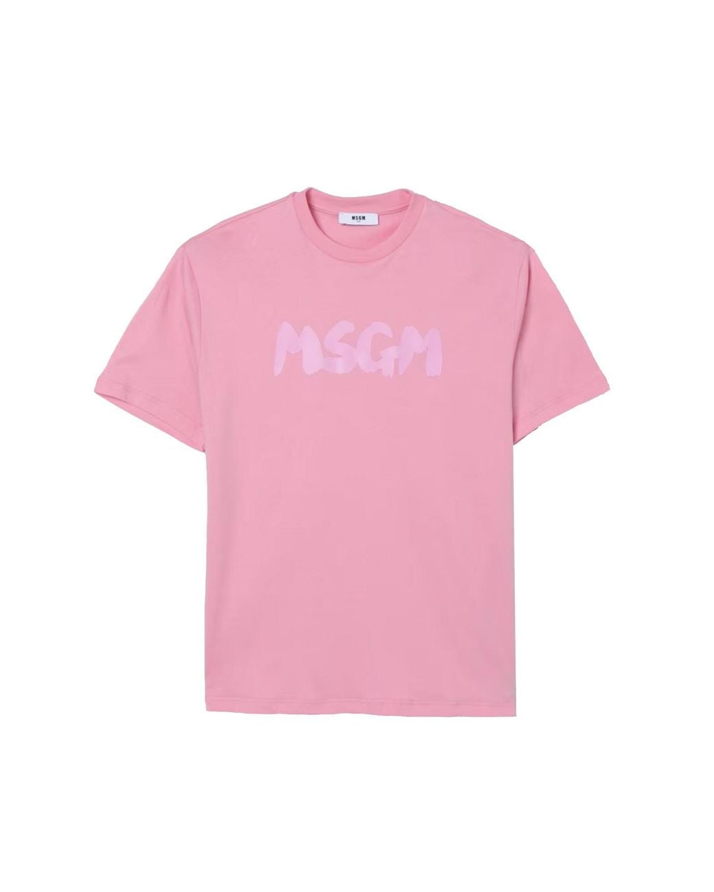 MSGM Pink T-Shirt With Logo