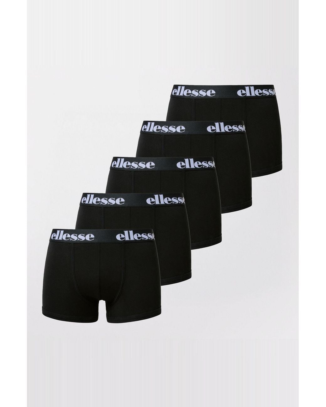 Ellesse Black Nurra Trunks (5 Pack) for men