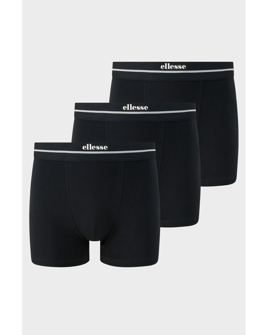 Ellesse Black Ambria Trunks (3 Pack) Mono for men