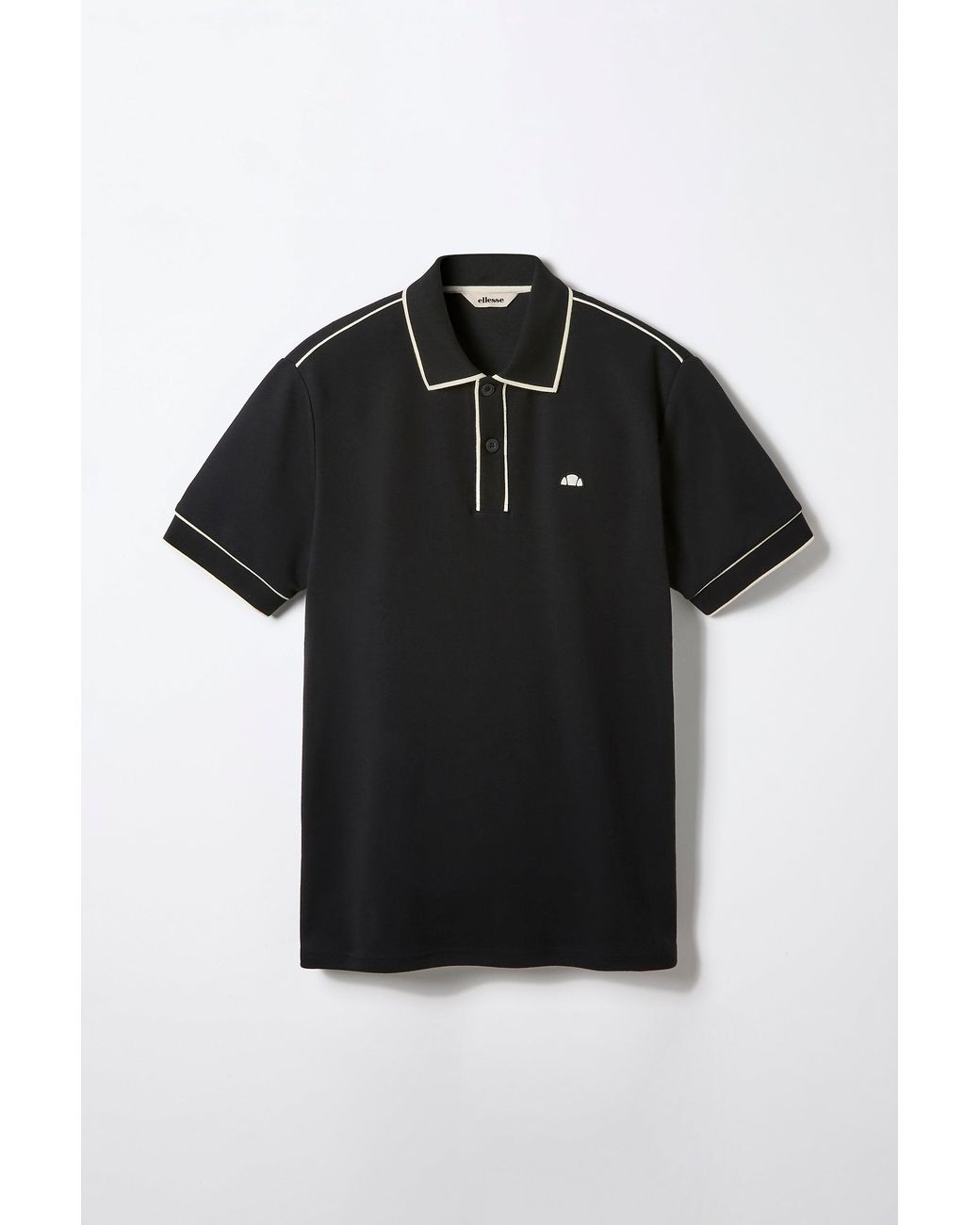 Ellesse Black Seldanta Polo for men