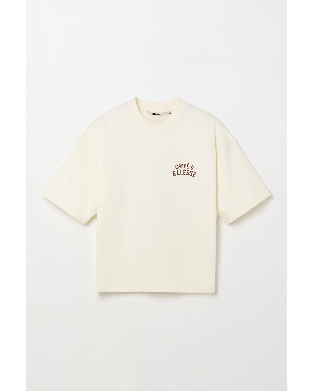 Ellesse Natural Caffe Boyfriend Tee Ecru